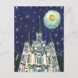 Starry Night Cathedral Postkarte