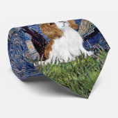 Starry Night - Cavalier (Blenheim Welpe) Krawatte (Gerollt)