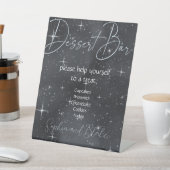 Starry Night Celestial Dessert Bar Pedestal Zeiche Sockelschild (In SItu)