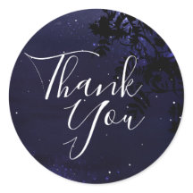 Starry Night Celestial Save the Date Aufkleber