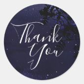 Starry Night Celestial Save the Date Aufkleber (Vorderseite)