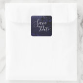 Starry Night Celestial Save the Date Aufkleber (Tasche)