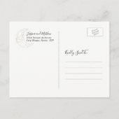 Starry Night Celestial Sky Foto Save the Date Ankündigungspostkarte (Rückseite)