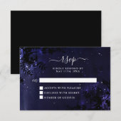 Starry Night Celestial Sky RSVP Cards Karte (Vorne/Hinten)