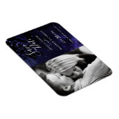 Starry Night Celestial Sky Save the Date Magnet (Rechte Seite)