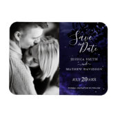 Starry Night Celestial Sky Save the Date Magnet (Horizontal)