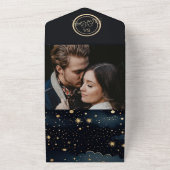 Starry Night Celestial Wedding All In One Einladung (Außenbereich)