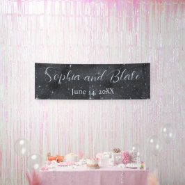 Starry Night Celestial Wedding Banner