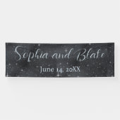 Starry Night Celestial Wedding Banner (Horizontal)