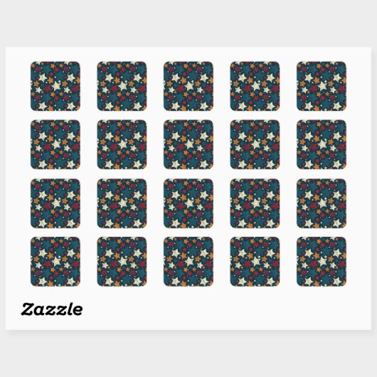 Starry Night Chaos Quadratischer Aufkleber (Blatt)