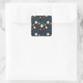 Starry Night Chaos Quadratischer Aufkleber (Tasche)