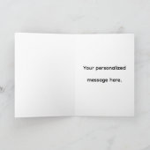 Starry Night Clock Card | Abstrakte Weihnachtskuns Karte (Innenseite)