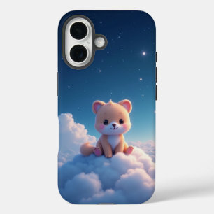 Starry Night Cloud Puppy iPhone Case