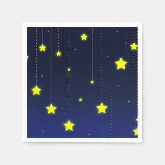 Starry Night Cocktail Paper Napkins Serviette (Vorderseite)