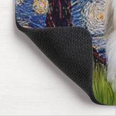 Starry Night - Coton de Tulear 2 Mousepad (Ecke)