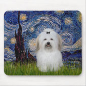 Starry Night - Coton de Tulear 2 Mousepad (Vorne)