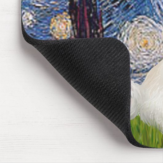 Starry Night - Coton de Tulear 7 Mousepad (Ecke)