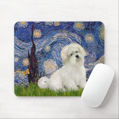 Starry Night - Coton de Tulear 7 Mousepad (Mit Mouse)