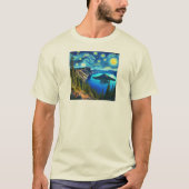 Starry Night Crater Lake National Park T-Shirt (Vorderseite)