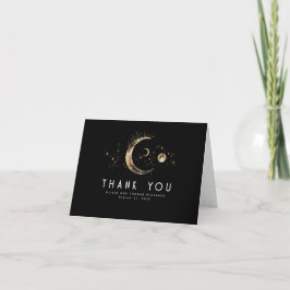 Starry Night Crescent Moon Celestie Vielen Dank Dankeskarte