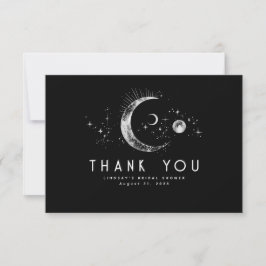 Starry Night Crescent Moon Celestie Vielen Dank Dankeskarte