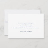 Starry Night Crescent Moon Celestie Vielen Dank Dankeskarte (Rückseite)