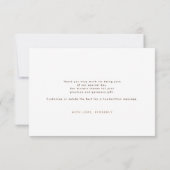 Starry Night Crescent Moon Celestie Vielen Dank Dankeskarte (Rückseite)