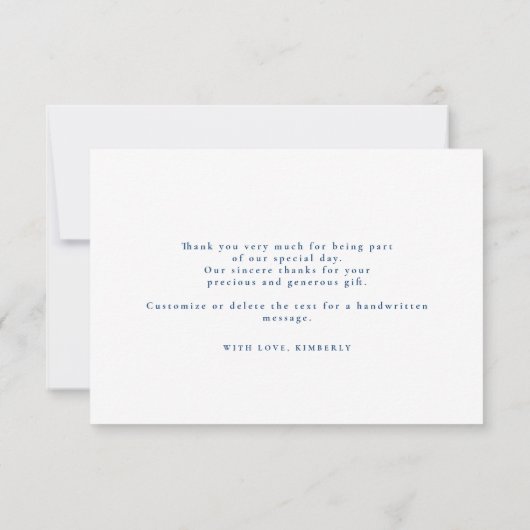 Starry Night Crescent Moon Klein Danke (Rückseite)