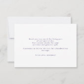 Starry Night Crescent Moon Klein Danke (Rückseite)