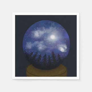 Starry Night Crystal Ball Napkin Serviette