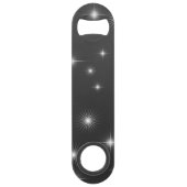 Starry Night Custom Text Weihnachten Speed Flaschenöffner (Rückseite)