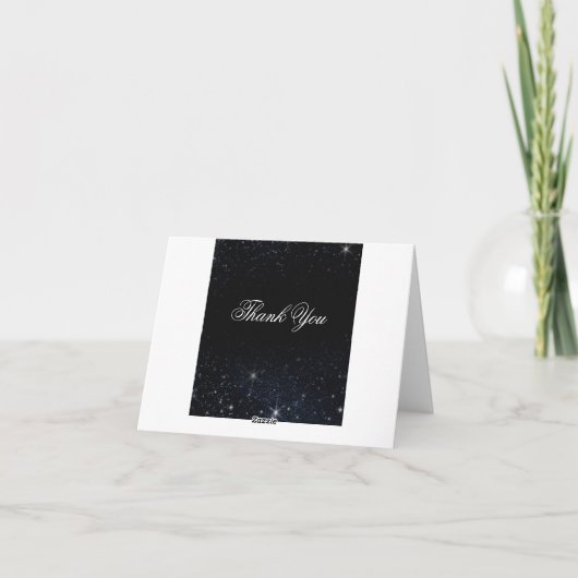 Starry Night Danke-Karte Dankeskarte (Rückseite)