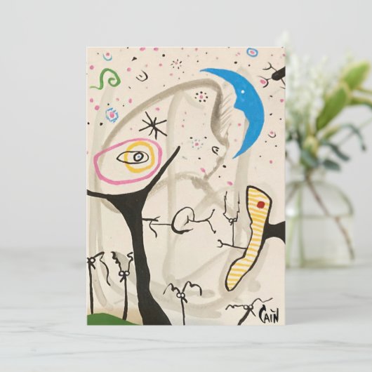 STARRY NIGHT DANKESKARTE (Stehend Vorderseite)