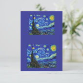Starry Night Dankeskarte (Stehend Vorderseite)
