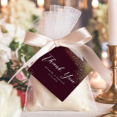 Starry Night Deep Crimson Wedding Vielen Dank Geschenkanhänger