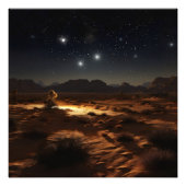 Starry Night Desert Fotodruck (Vorne)