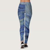"Starry Night" Detail von Van Gogh Leggings (Rückseite)