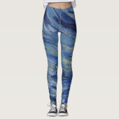 "Starry Night" Detail von Van Gogh Leggings (Vorderseite)