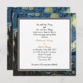 Starry Night, die berühmte Hochzeitseinladung zu g Einladung (Vorne/Hinten)