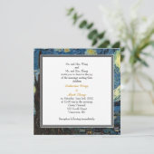 Starry Night, die berühmte Hochzeitseinladung zu g Einladung (Stehend Vorderseite)