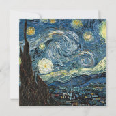 Starry Night, die berühmte Hochzeitseinladung zu g Einladung (Rückseite)