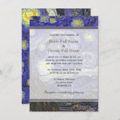 Starry Night, die berühmte Hochzeitseinladung zu g Einladung (Vorne/Hinten)