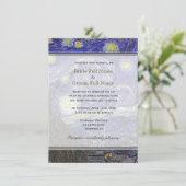 Starry Night, die berühmte Hochzeitseinladung zu g Einladung (Stehend Vorderseite)