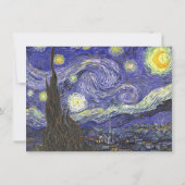 Starry Night, die berühmte Hochzeitseinladung zu g Einladung (Rückseite)