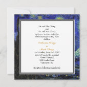 Starry Night, die berühmte Hochzeitseinladung zu g Einladung (Vorderseite)