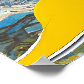 Starry Night Dinosaurier Poster Print (Ecke)