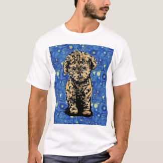 Starry Night Doppy Puodle T-Shirt