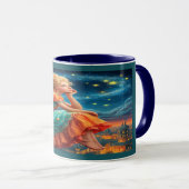 Starry Night Dreaming Fairy Magical Mug Tasse (VorderseiteRechts)