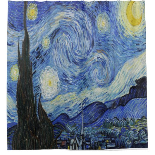 Starry Night Duschvorhang (Vorderseite)