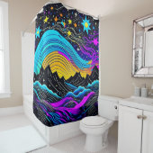 Starry Night Duschvorhang (Beispiel)